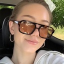 Women's Square Double-Bridge Sunglasses – Classic and Modern Design