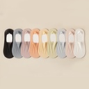Ultra-low cut invisible socks – thin design in solid color