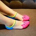 New Spring and Summer Women's Cartoon Crystal Ankle Socks – Transparent, Lightweight, and Invisible