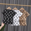 Unisex Baby Outfit – Elegant Western-Style Printed Two-Piece Set