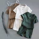 Two-Piece Summer Outfit for Kids – Comfortable Casual Design Made of Pure Cotton for Both Genders