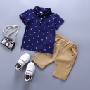 Elegant Kids' Outfit – Korean Design with Short Sleeves, Suitable for Spring and Summer