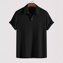 Men's Sweater with Diamond Knit Pattern and Classic Lapel Collar