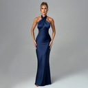 Elegant Summer Sleeveless Backless Dress – Perfect for Formal Events and Special Occasions