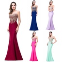 Women’s body-con fishtail dress with elegant sheer detailing that accentuates the figure—perfect for special occasions