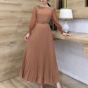 Elegant and comfortable long French dress with a stylish design