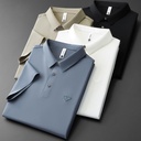 Men's Summer Polo Shirt with Short Sleeves – Classic Design with High Quality and Elegant Embroidered Details