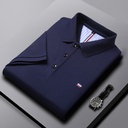 Men's summer polo blouse with short sleeves and a classic collar – modern, lightweight design for a stylish casual look