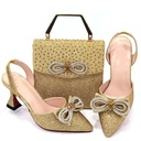 Luxury women’s set – high‑heeled shoes and an elegant bag