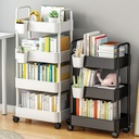 Trolley Double Armrest Storage Floor Snack Bookshelf