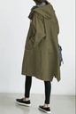 t Women's Trench Coat – Casual Style, Medium Length, Slim Fit, Long Sleeves