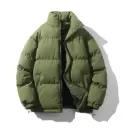 Men’s Padded Warm Jacket – Loose Fit with Stand Collar