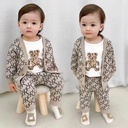 Children’s Two-Piece Outfit – Elegant Design Cardigan with Pants