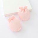 Newborn protective warm cotton anti-scratch gloves with clips