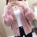 Fashionable Short Loose Knitted Women’s Jacket