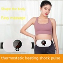Rechargeable Massage Belt with Pulse Vibration for Waist and Abdomen