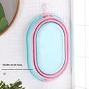 Household Plastic Basin Portable Children's Silicone Folding Pet Bathtub