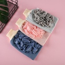 Double-Sided Household Bath Towel and Exfoliating Gloves Set