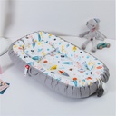 Foldable Travel Baby Crib with Removable and Washable Pillow