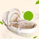 Portable Woven Baby Crib Basket