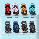 Children’s seat for home or car use – fixed sofa-style design