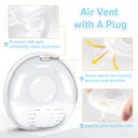 Silicone Breast Milk Collector with Protective Cap