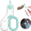 LED pet nail clipper for cats and dogs, designed for safe and easy nail trimming