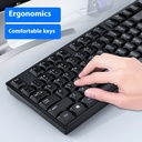 Wired USB keyboard for laptops, office, and home use