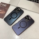 Transparent Magnetic Phone Case with Metal Frame and Acrylic Back – Simple and Elegant Design