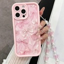 Phone Case with Bracelet — INS Style Cartoon Design