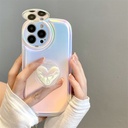 Super Fairy Laser Heart Phone Case with Stand – Compatible with Smartphones