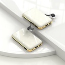 High-Capacity Mobile Power Bank with Built-in Cable