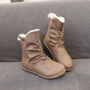 Girls' flat and comfortable winter boots that provide warmth during the cold season