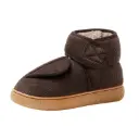 Warm girls’ winter boots with a wide opening and non-slip rubber sole