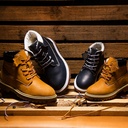 Yellow leather Martin boots for children