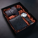 Birthday Gift Quartz Watch Leather Belt Wallet Perfume Kit