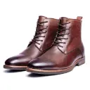 Men’s high-top boots made of genuine leather