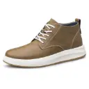 Men’s casual leather shoes with a height-increasing design