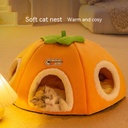 Warm Thickened Semi-Enclosed Cat Nest