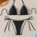 Women’s Printed Drawstring Bikini Swimsuit