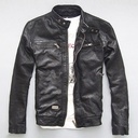 Genuine Leather Jacket with Slim-Fit Design