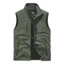 Casual Sleeveless Vest with Stand Collar