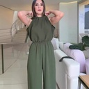 Jumpsuit Backless Lace-up Wide-leg Pants