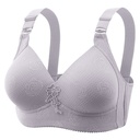 Jacquard Four Rows And Three Buckles Full Cup Thin Bra