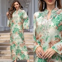 Elegant embroidered Islamic abaya