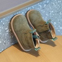 Children's Retro Solid Color British Style Cotton Boots