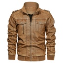European And American Style Men's Pu Leather Coat