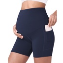 High Waist Slim-fit Five-point Belly Support Sports Fitness Maternity Pants