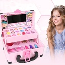 Children's Family Princess Girls' Cosmetic Lipstick Powder Blusher Makeup Box