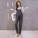 Large Size Maternity Denim Overalls Fashion Casual Versatile Pants